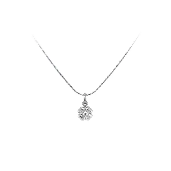 Pendant Quatrefoil from White Gold