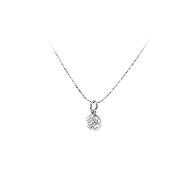 Pendant Quatrefoil from White Gold