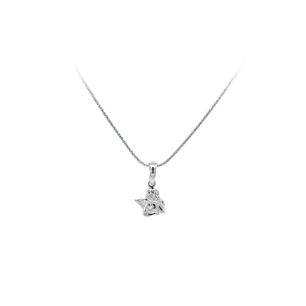 Pendant Angel of White Gold