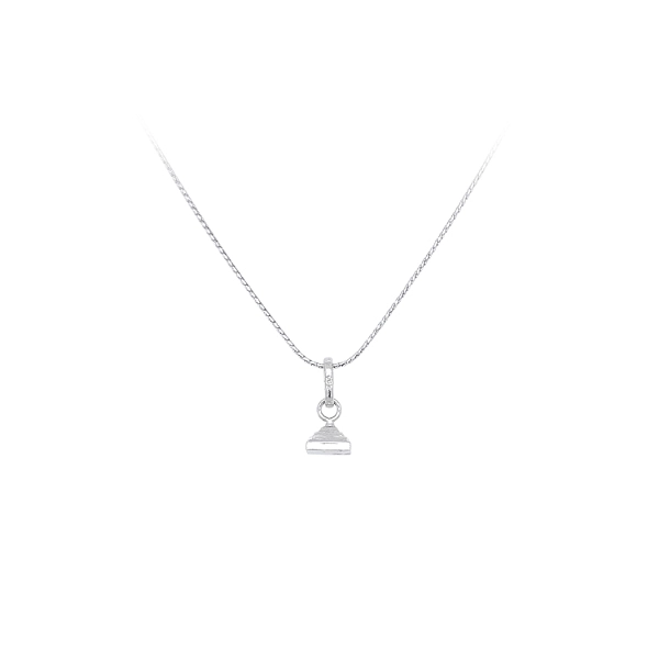 Pendant Pyramid of White Gold
