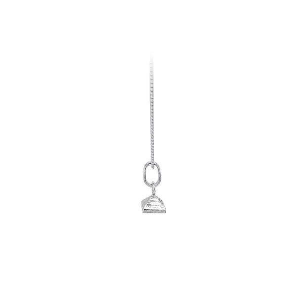 Pendant Pyramid of White Gold
