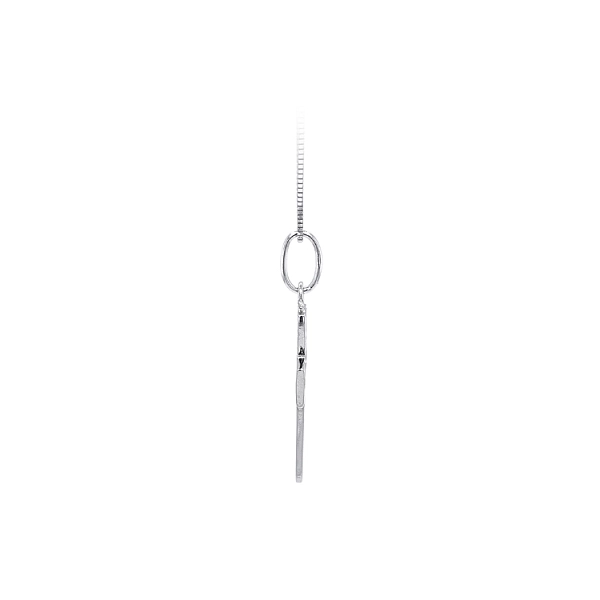Pendant Cross of White Gold