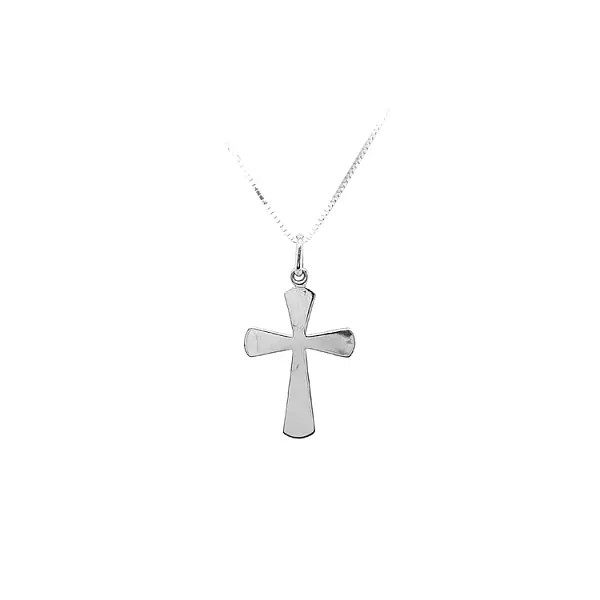Pendant Cross of White Gold
