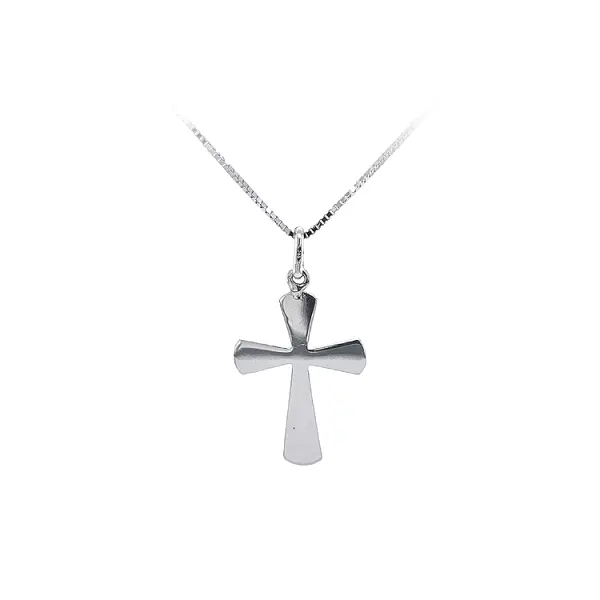 Pendant Cross of White Gold
