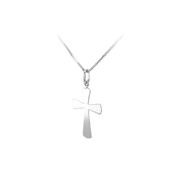 Pendant Cross of White Gold