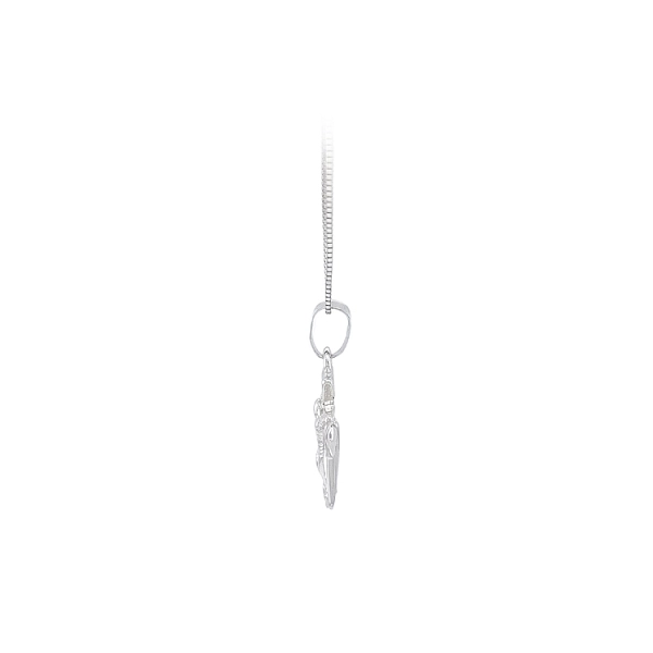 Cross with Jesus Christ from White Gold
