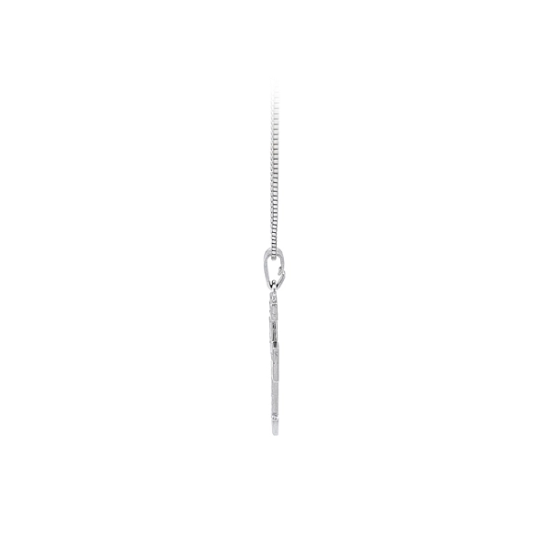 Cross with White Gold Zircons