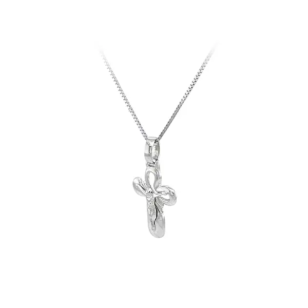 Cross with Jesus Christ from White Gold