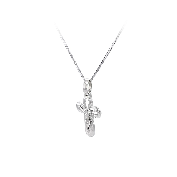 Cross with Jesus Christ from White Gold