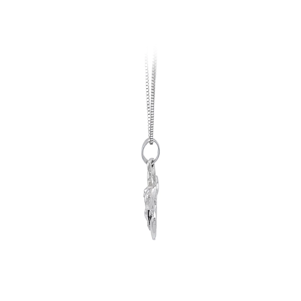Cross with Jesus Christ from White Gold