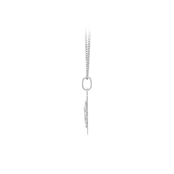 Cross with Jesus Christ from White Gold