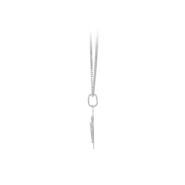 Cross with Jesus Christ from White Gold