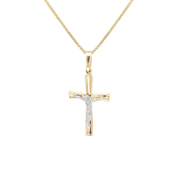 Golden Cross with Jesus Christ