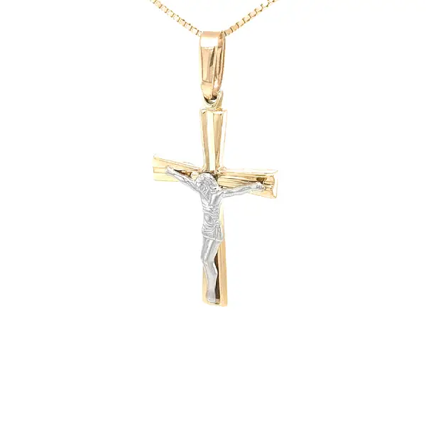 Golden Cross with Jesus Christ