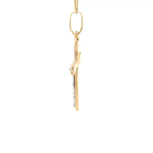 Golden Cross with Jesus Christ