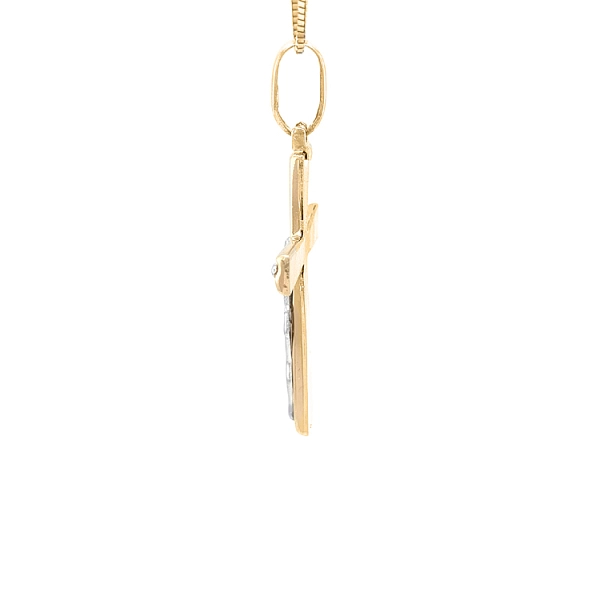 Golden Cross with Jesus Christ