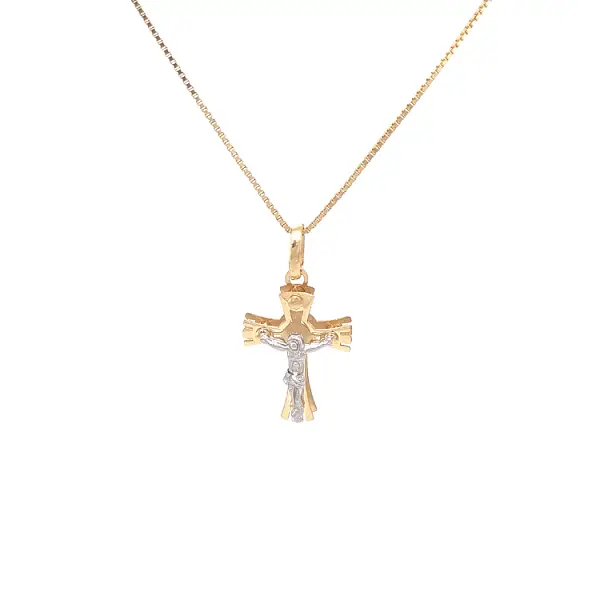 Golden Cross with Jesus Christ