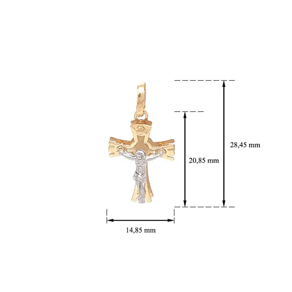 Golden Cross with Jesus Christ