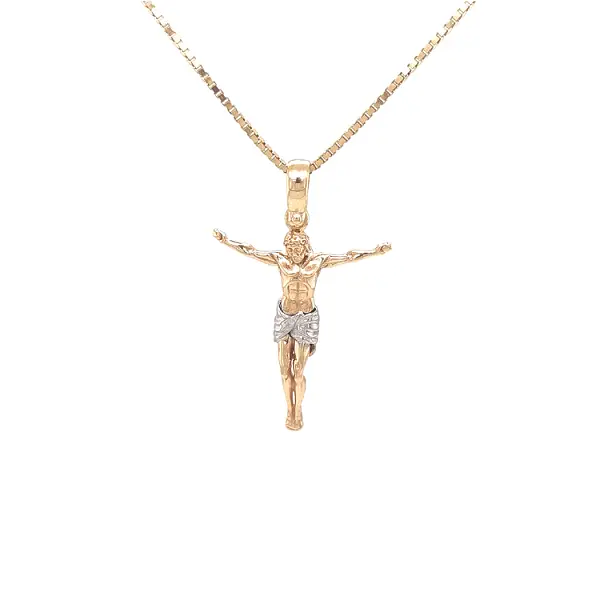 Golden Cross with Jesus Christ