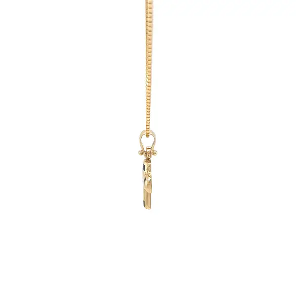 Golden Cross with Zircon
