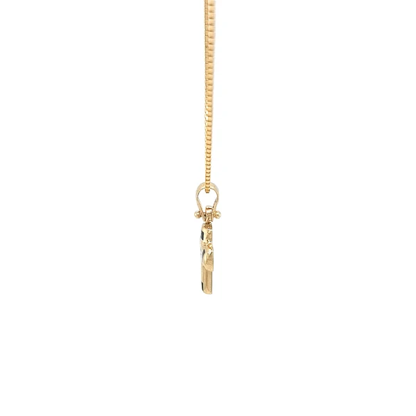 Golden Cross with Zircon