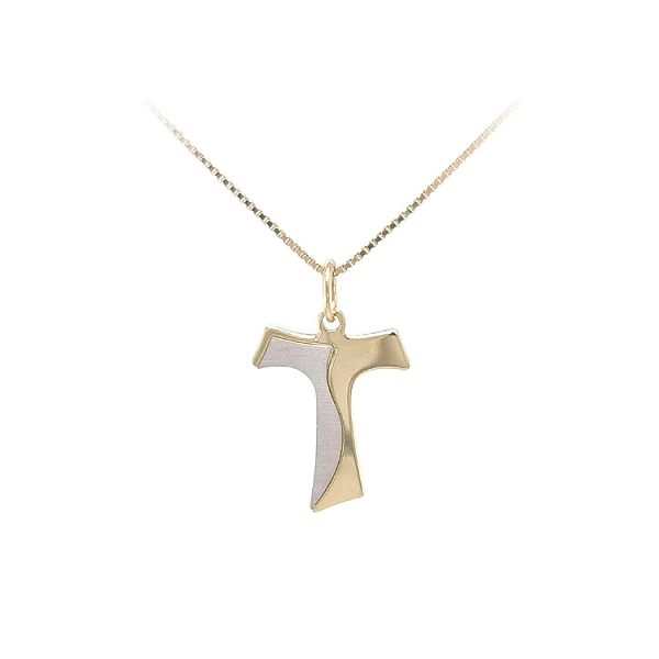 Gold Pendant Cross of Combined Gold