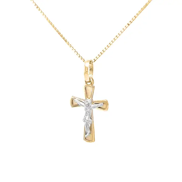 Golden Cross with Jesus Christ