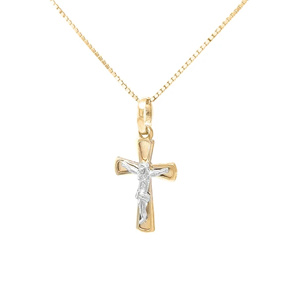 Golden Cross with Jesus Christ