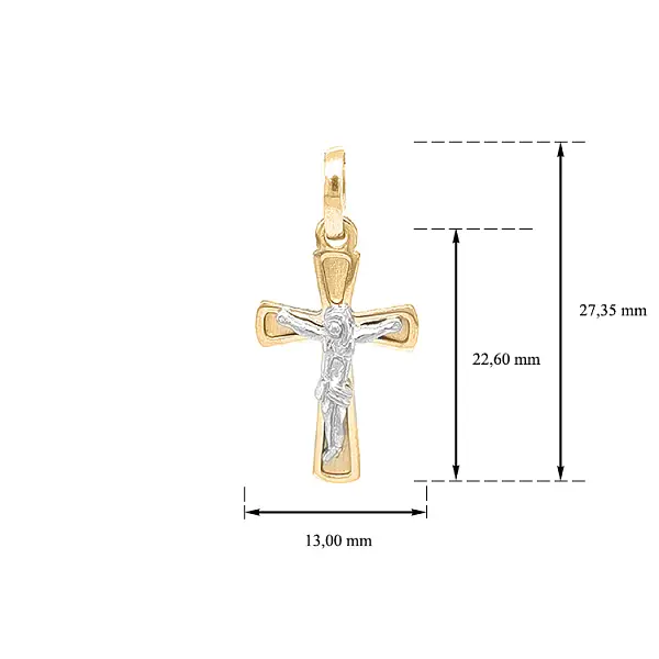 Golden Cross with Jesus Christ