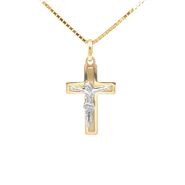 Golden Cross with Jesus Christ