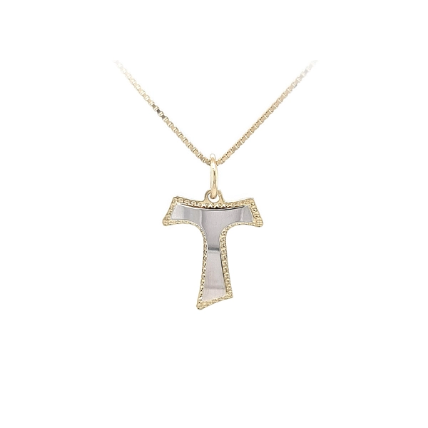 Gold Pendant Cross of Combined Gold