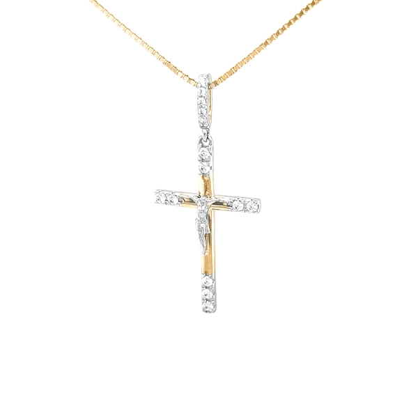 Golden Cross with Jesus Christ
