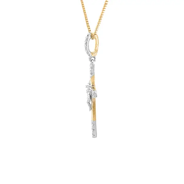 Golden Cross with Jesus Christ