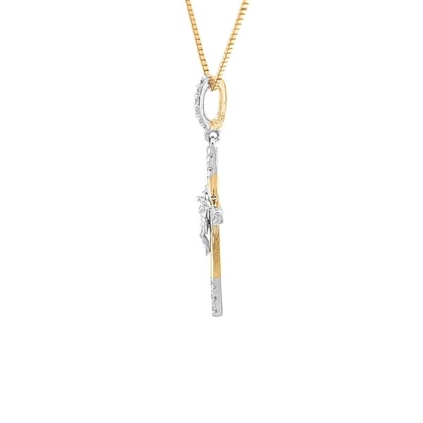 Golden Cross with Jesus Christ