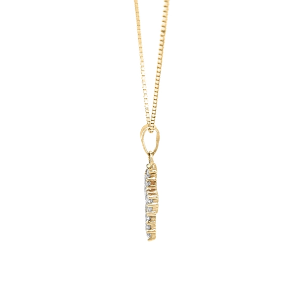 Golden Cross with Zircons