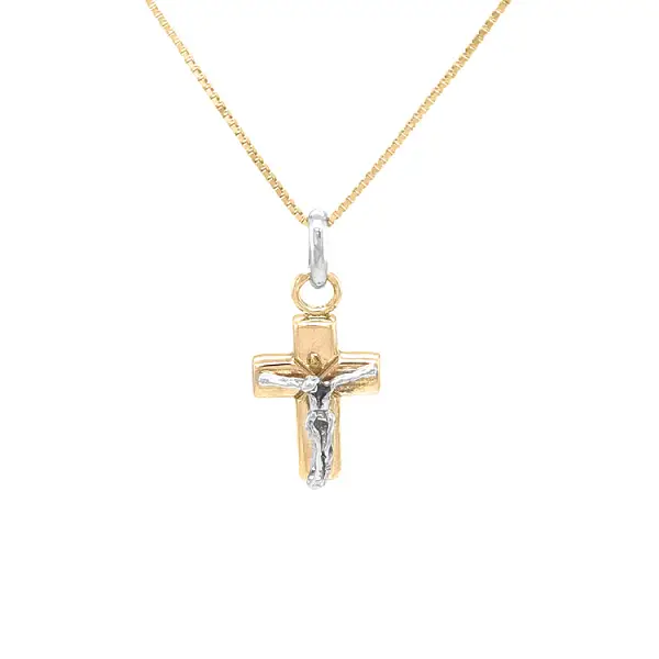 Golden Cross with Jesus Christ
