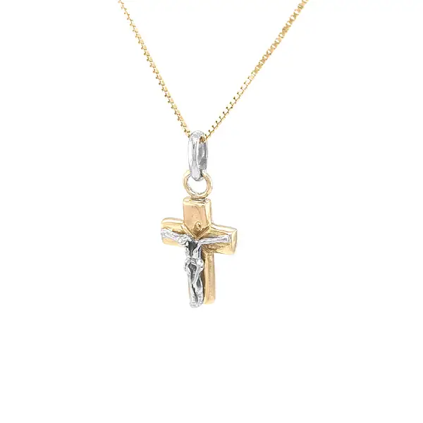 Golden Cross with Jesus Christ