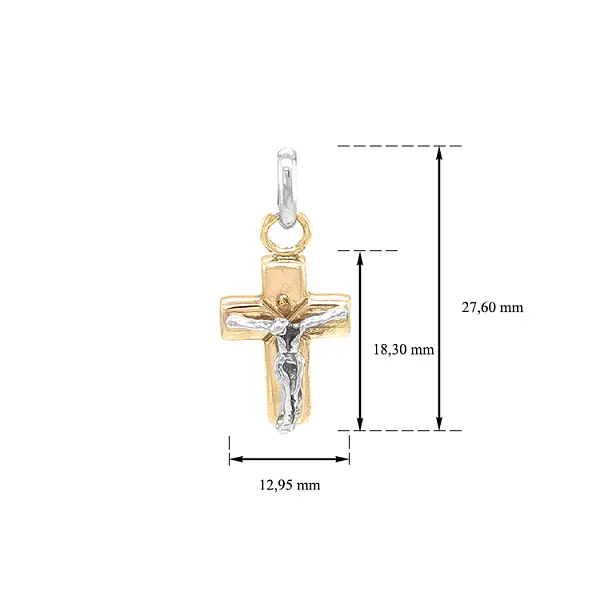 Golden Cross with Jesus Christ