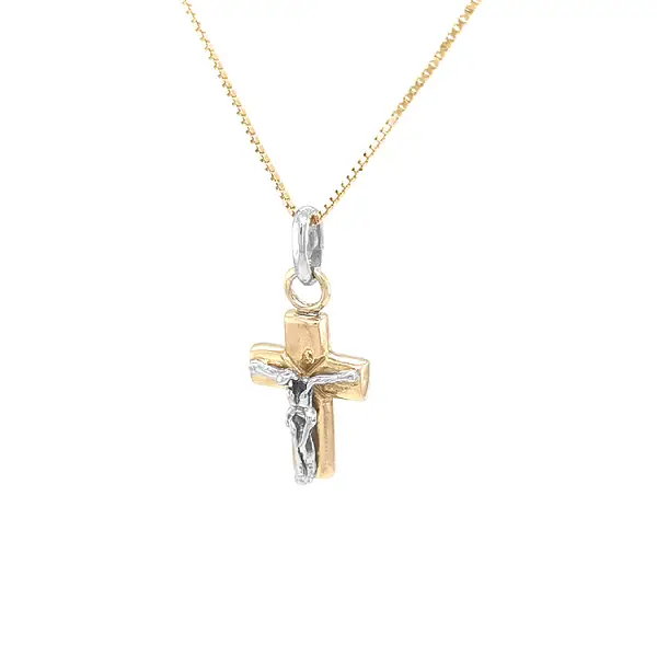 Golden Cross with Jesus Christ