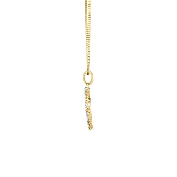 Golden Cross with Zircons