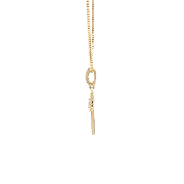 Golden Cross with Zircons