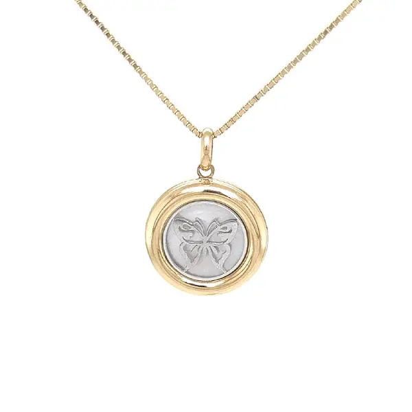 Gold Pendant Butterfly