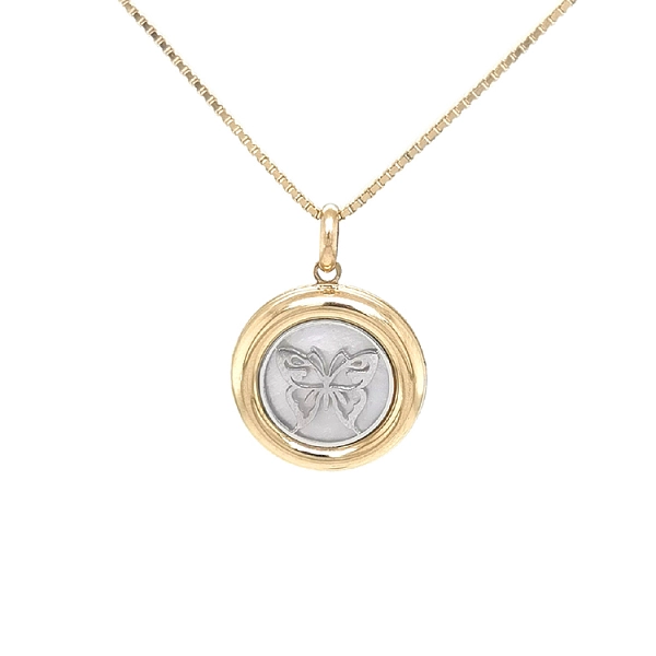 Gold Pendant Butterfly