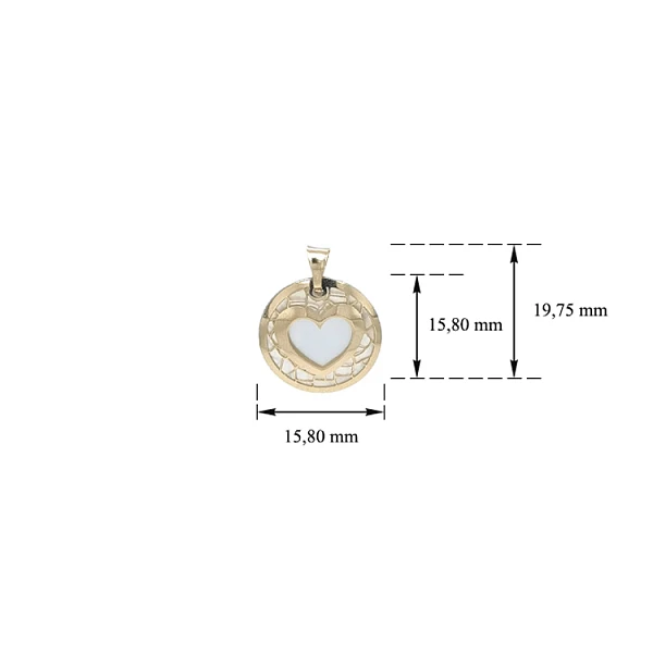 Gold Pendant Heart