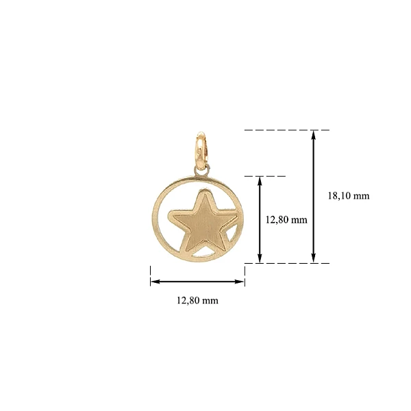 Gold Star Pendant
