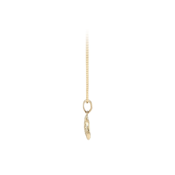 Gold Pendant with Zircons