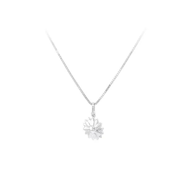 Pendant White Gold Flower