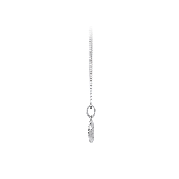 White Gold Pendant with Zircons