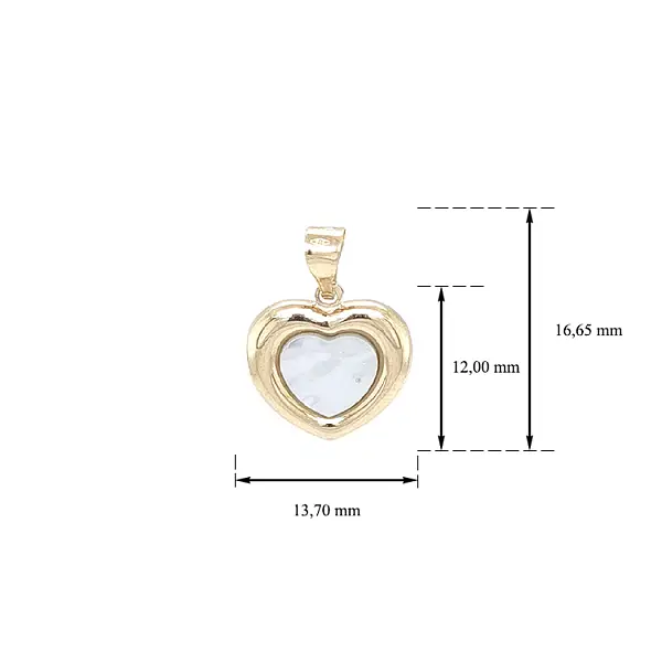 Gold Pendant Heart