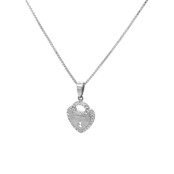 Gold Pendant Padlock